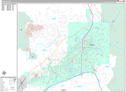 Santa Fe Wall Map Premium Style 2026